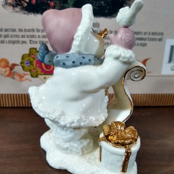 Porcelain snowman family - Picture 5 of 9